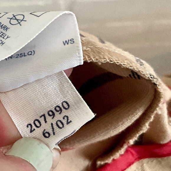 Vintage Y2K Women’s Trouser Pants Beige/tan/navy plaid Flare High rise size 8 - Picture 8 of 11